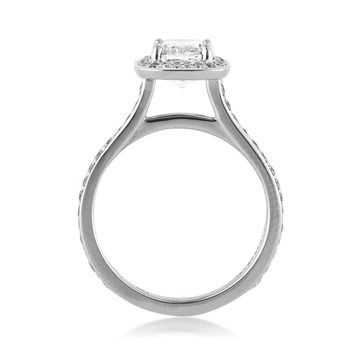 2.17ct Cushion Cut Diamond Engagement Ring