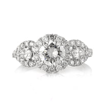 2.43ct Round Brilliant Cut Diamond Engagement Ring