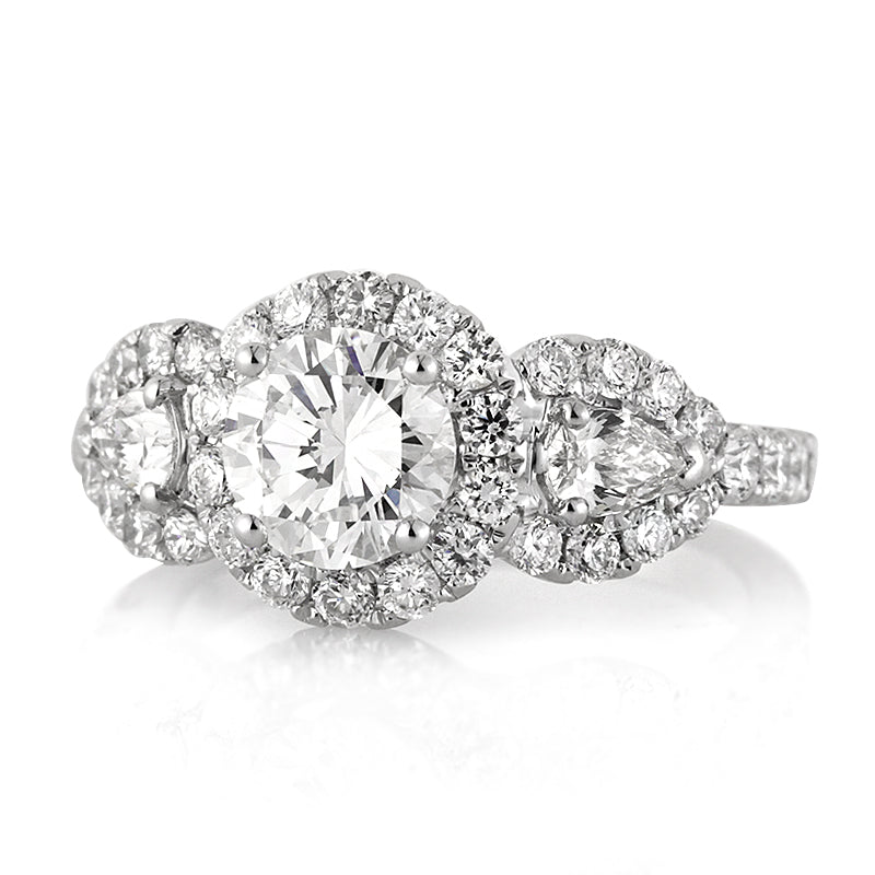 2.43ct Round Brilliant Cut Diamond Engagement Ring