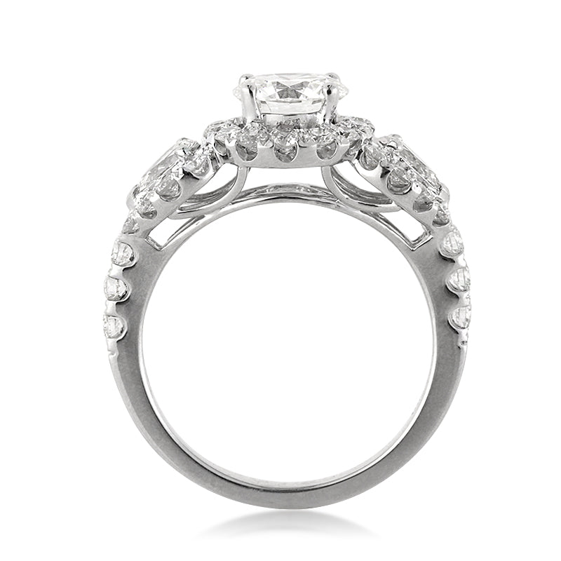 2.43ct Round Brilliant Cut Diamond Engagement Ring