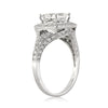 3.05ct Princess Cut Diamond Engagement Ring