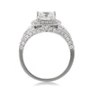 3.05ct Princess Cut Diamond Engagement Ring