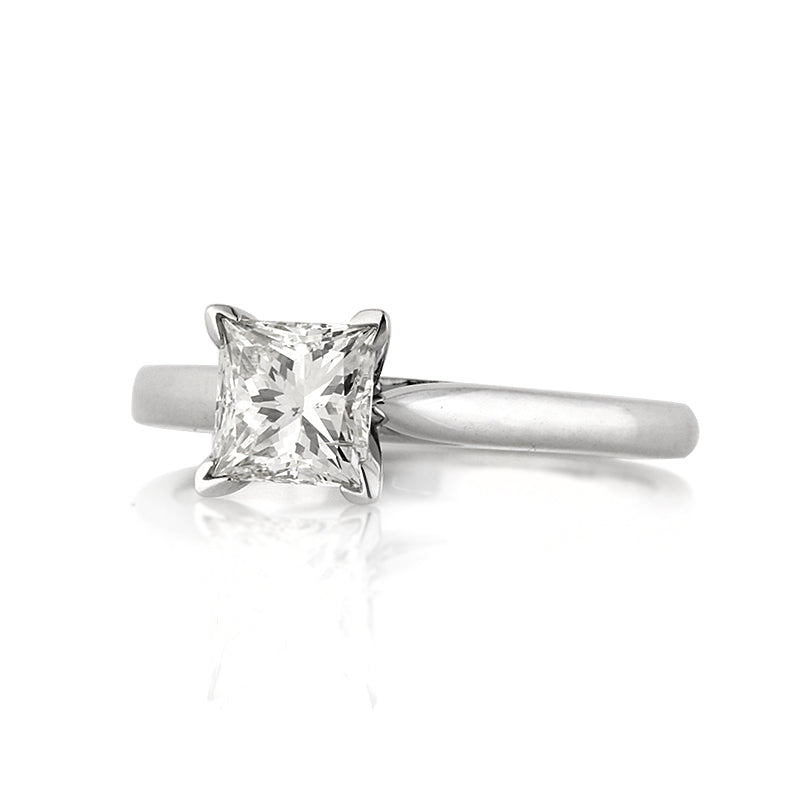 1.01ct Princess Cut Diamond Solitaire Engagement Ring