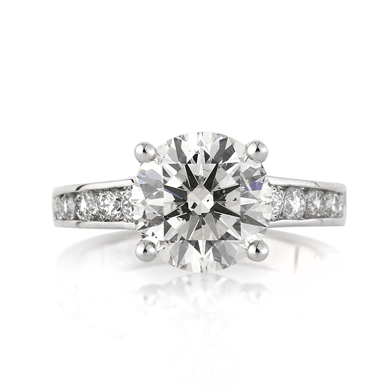 4.47ct Round Brilliant Cut Diamond Engagement Ring