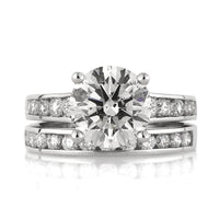 4.47ct Round Brilliant Cut Diamond Engagement Ring
