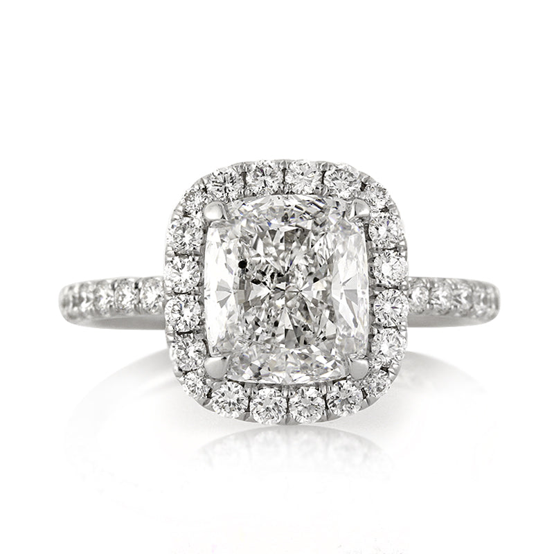 3.47ct Cushion Cut Diamond Engagement Ring