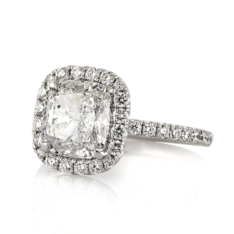 3.47ct Cushion Cut Diamond Engagement Ring