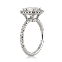 3.47ct Cushion Cut Diamond Engagement Ring