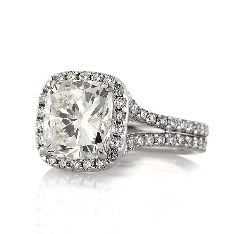 4.82ct Cushion Cut Diamond Engagement Ring