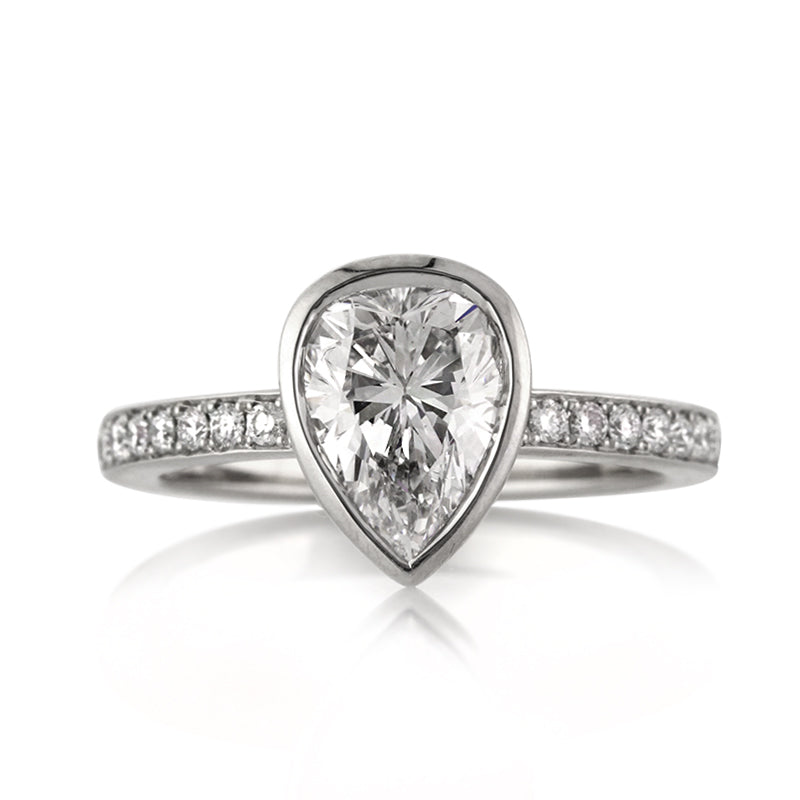 1.93ct Pear Shaped Diamond Engagement Ring