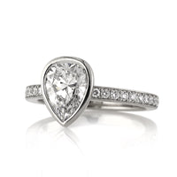 1.93ct Pear Shaped Diamond Engagement Ring