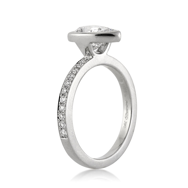 1.93ct Pear Shaped Diamond Engagement Ring
