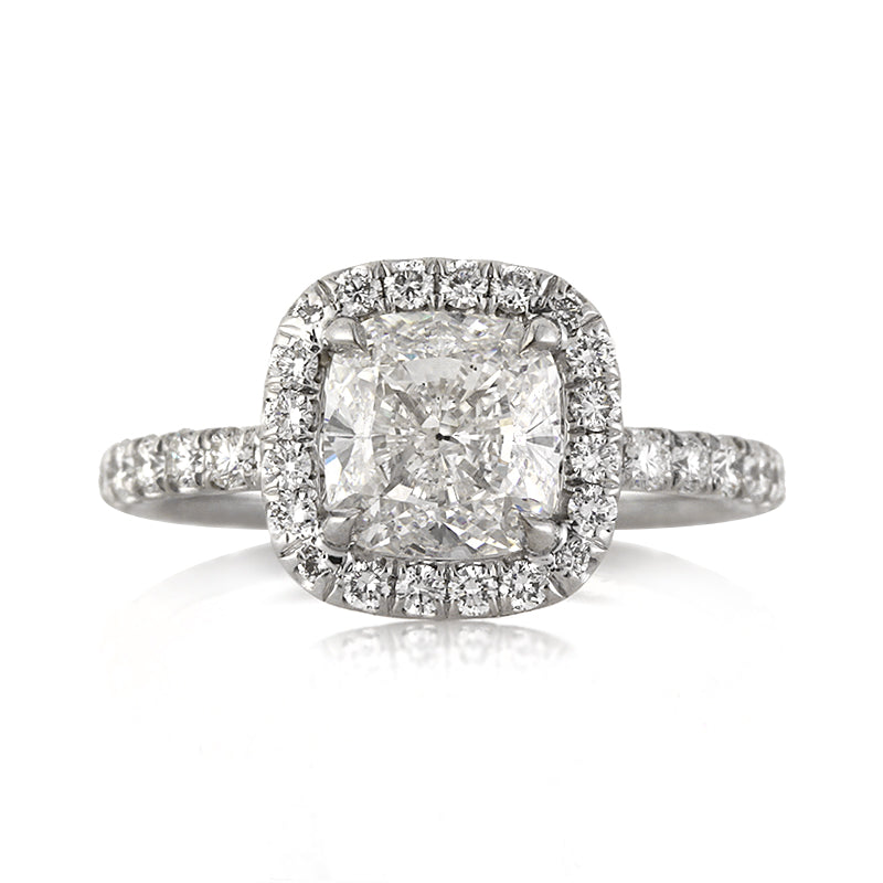 2.92ct Cushion Cut Diamond Engagement Ring