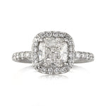 2.92ct Cushion Cut Diamond Engagement Ring