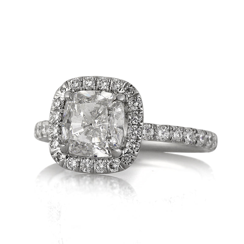 2.92ct Cushion Cut Diamond Engagement Ring