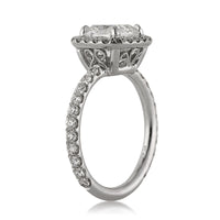2.92ct Cushion Cut Diamond Engagement Ring