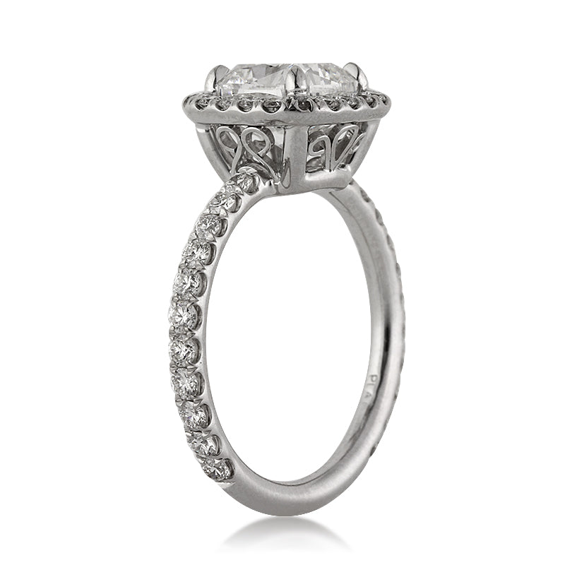 2.92ct Cushion Cut Diamond Engagement Ring