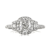 1.96ct Cushion Cut Diamond Engagement Ring