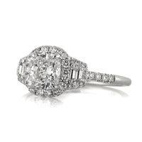 1.96ct Cushion Cut Diamond Engagement Ring