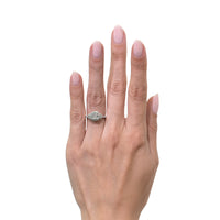 1.96ct Cushion Cut Diamond Engagement Ring