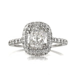 3.20ct Cushion Cut Diamond Engagement Ring