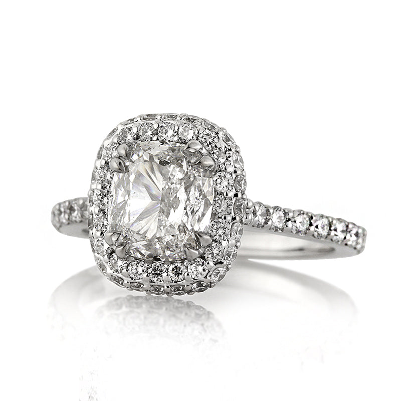 3.20ct Cushion Cut Diamond Engagement Ring