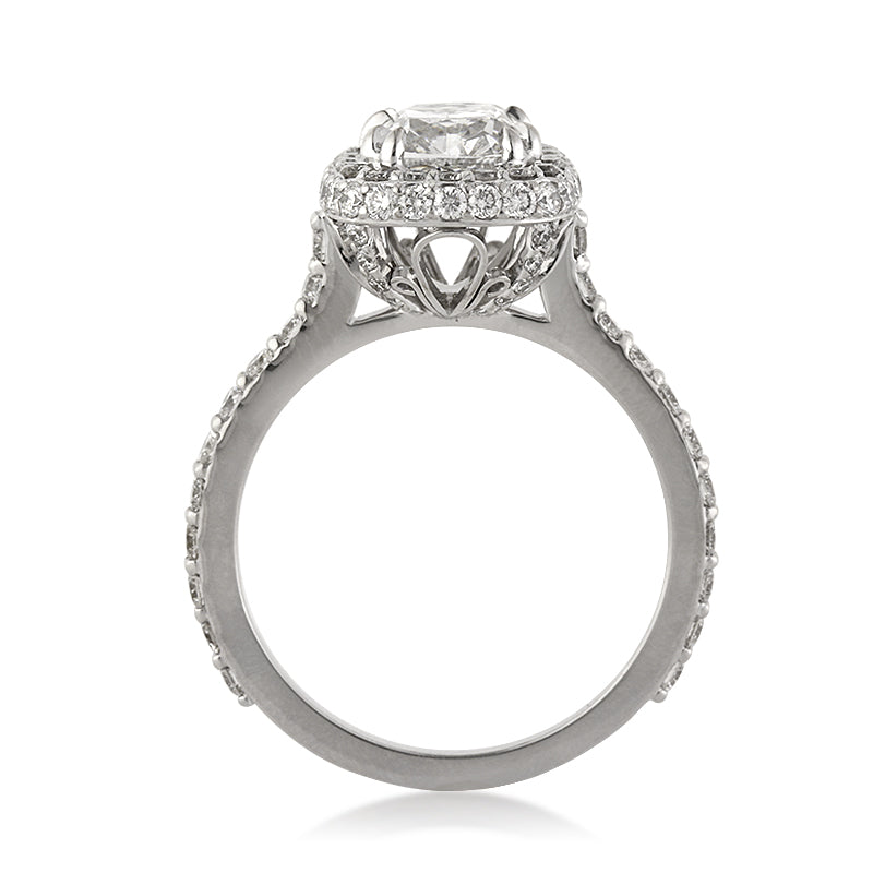 3.20ct Cushion Cut Diamond Engagement Ring