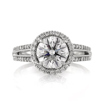 2.77ct Round Brilliant Cut Diamond Engagement Ring