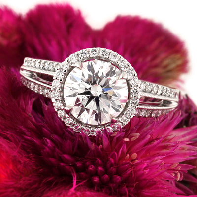 2.77ct Round Brilliant Cut Diamond Engagement Ring
