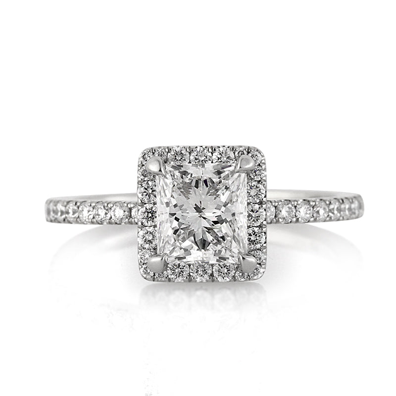 1.90ct Princess Cut Diamond Engagement Ring