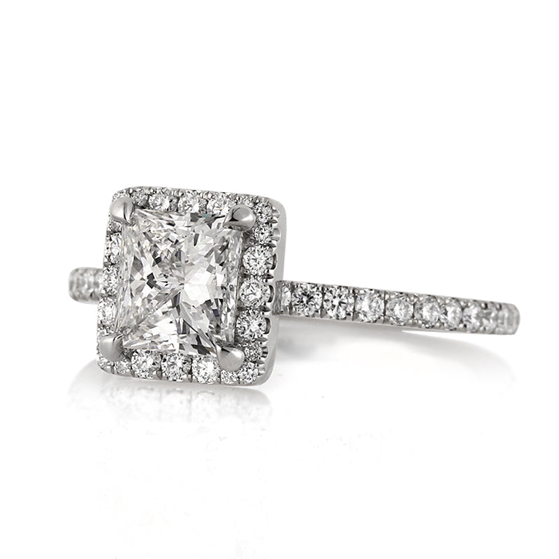 1.90ct Princess Cut Diamond Engagement Ring
