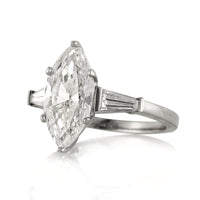3.33ct Marquise Cut Diamond Engagement Ring
