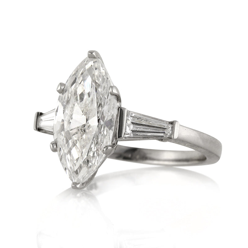 3.33ct Marquise Cut Diamond Engagement Ring