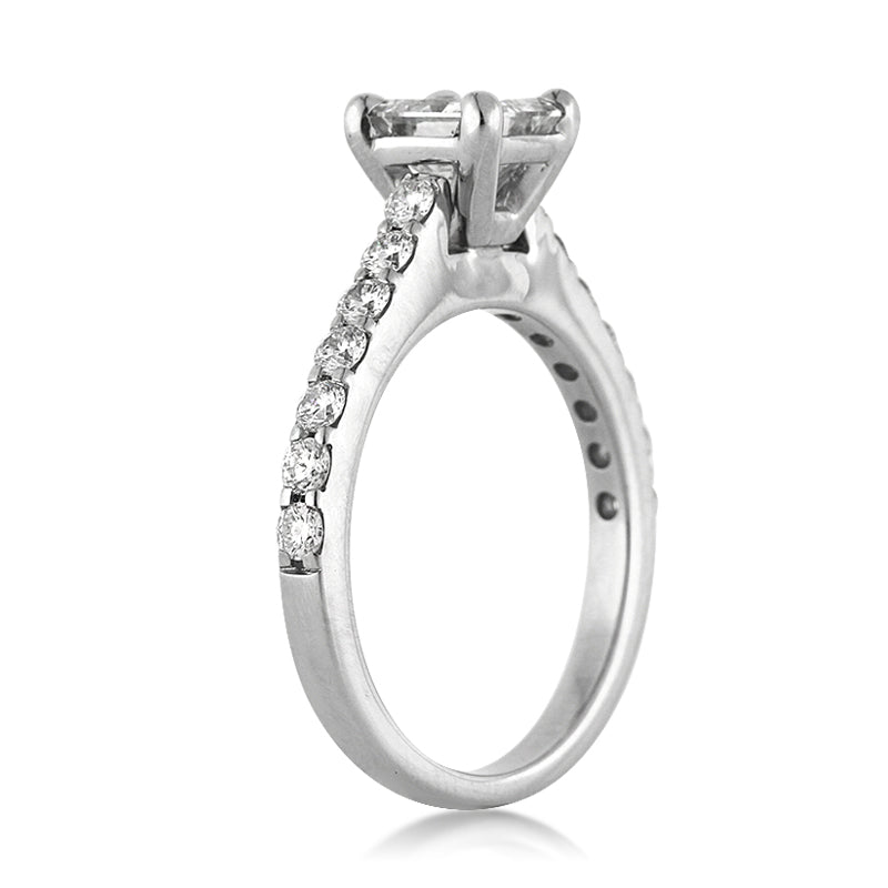 1.41ct Princess Cut Diamond Engagement Ring