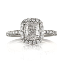 2.21ct Cushion Cut Diamond Engagement Ring