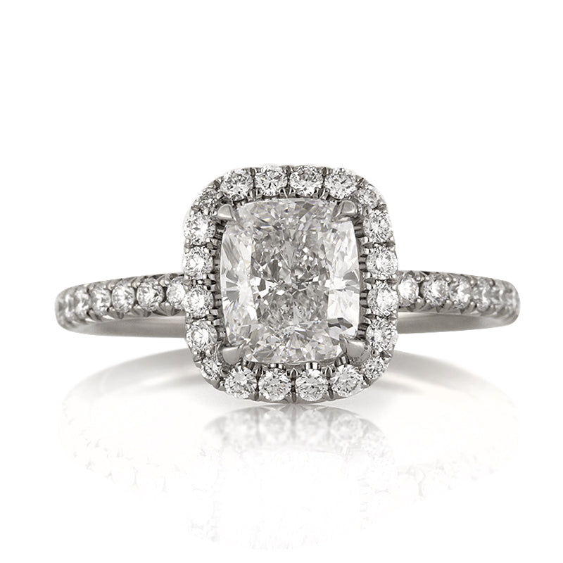 2.21ct Cushion Cut Diamond Engagement Ring