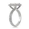 3.61ct Princess Cut Diamond Engagement Ring