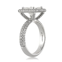 3.61ct Princess Cut Diamond Engagement Ring