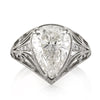 5.38ct Pear Shaped Diamond Engagement Ring