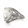 5.38ct Pear Shaped Diamond Engagement Ring