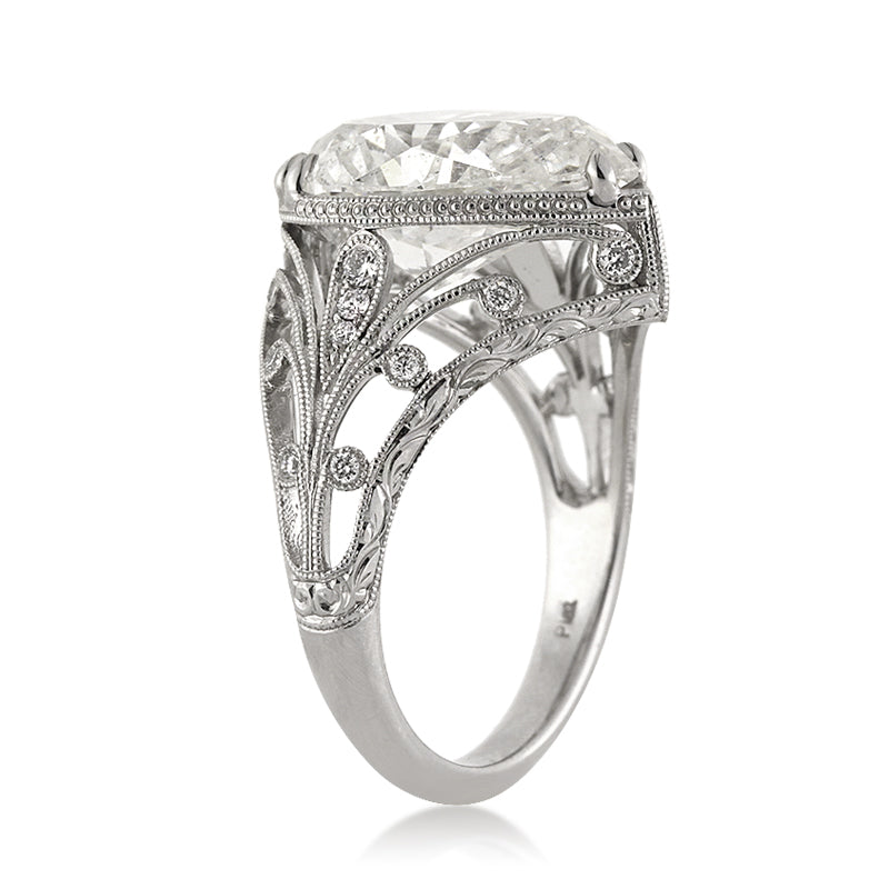 5.38ct Pear Shaped Diamond Engagement Ring