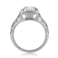 5.38ct Pear Shaped Diamond Engagement Ring