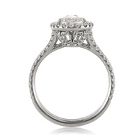 3.01ct Pear Shaped Diamond Engagement Ring