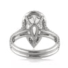 3.01ct Pear Shaped Diamond Engagement Ring