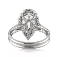3.01ct Pear Shaped Diamond Engagement Ring