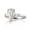 2.45ct Pear Shaped Diamond Engagement Ring