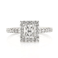 1.72ct Princess Cut Diamond Engagement Ring