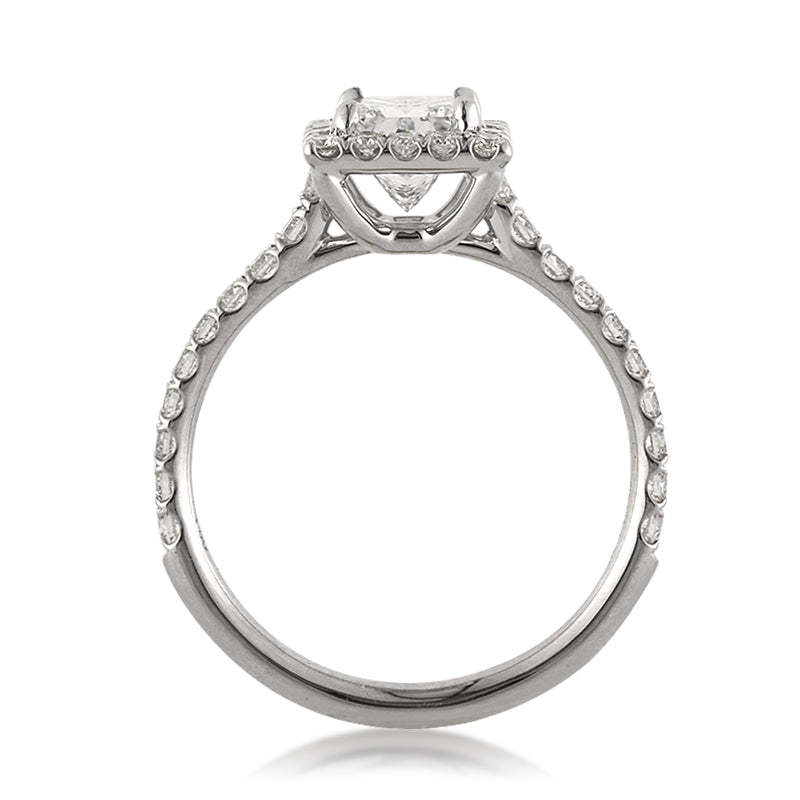 1.72ct Princess Cut Diamond Engagement Ring