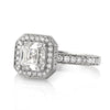 2.93ct Asscher Cut Diamond Engagement Ring