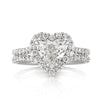 2.52ct Heart Shaped Diamond Engagement Ring